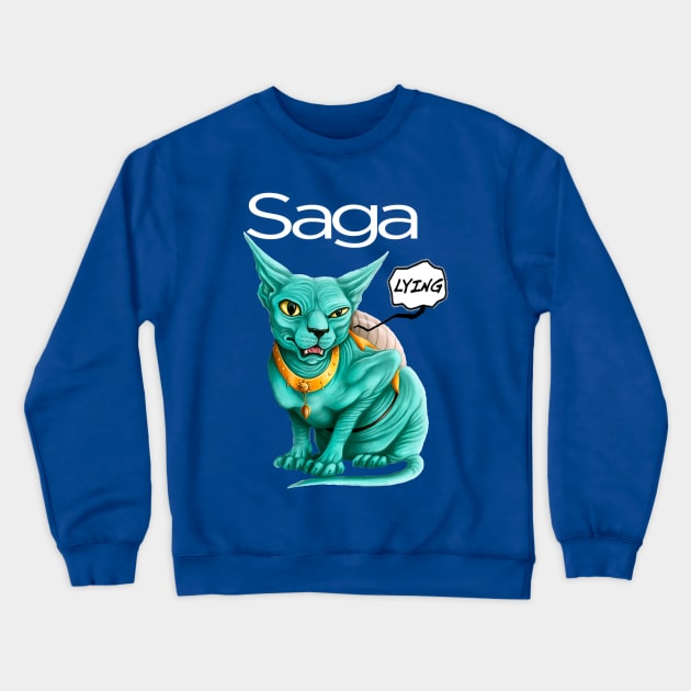 Lying Cat #2 Crewneck Sweatshirt by Nass